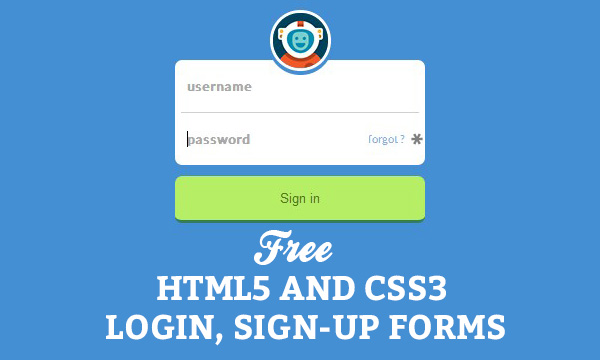 65个十分漂亮的HTML5+CSS3登陆界面，免费下载