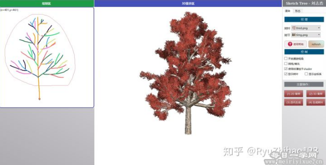 【转载】基于草图进行植物建模-转自知乎刘志浩（RyuZhihao123）