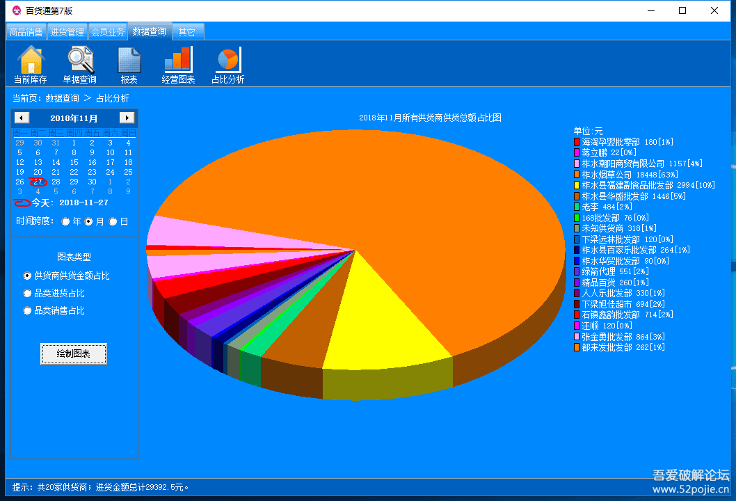 为小商超量身打造的百货通进销存系统1.7版